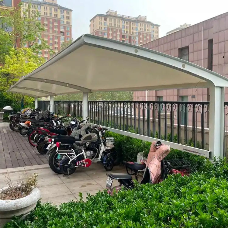 崇阳县膜结构电动车棚